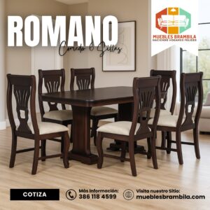 COMEDOR MADERA ROMANO