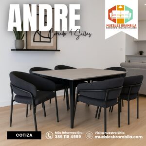 COMEDOR ANDRE 4 SILLAS