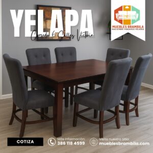 COMEDOR YELAPA 6 SILLAS VICTORIA