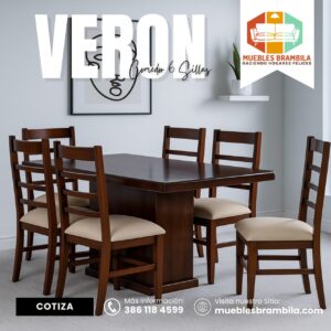 COMEDOR VERON 6 SILLAS