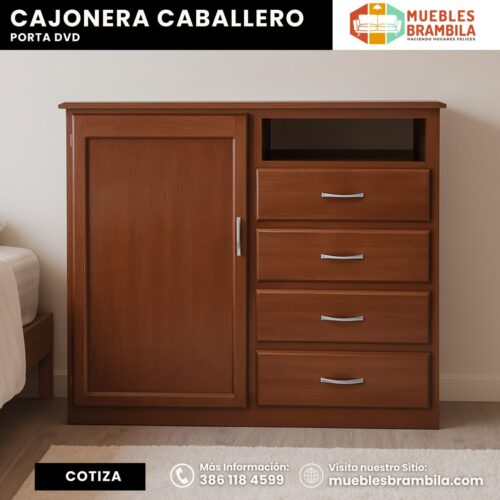 ROPERO CABALLERO CON PORTA DVD