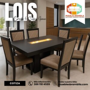 COMEDOR 6 SILLAS IVANA MESA LOISE