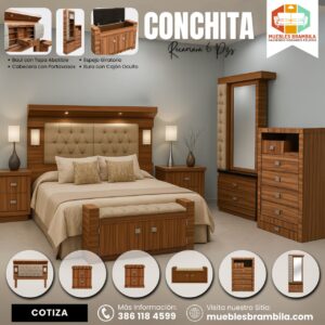 RECAMARA 6 PIEZAS CONCHITA