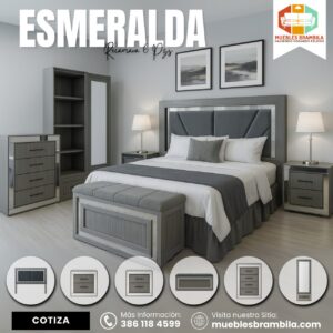 RECAMARA 6 PIEZAS ESMERALDA
