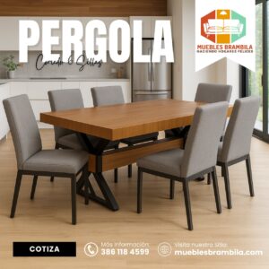 MESA PARA 6 PERSONAS PERGOLA - ALTAMIRA
