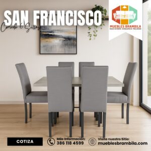 COMEDOR 6 PERSONAS SAN FRANCISCO