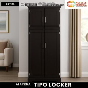 ALACENA 4 PUERTAS CON ENTREPAÑOS TIPO LOCKER