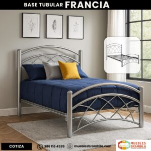CAMA MATRIMONIAL TUBULAR REFORZADA FRANCIA 02 TAPATIA