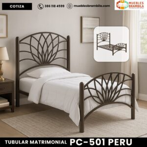 CAMA TUBULAR MATRIMONIAL PERU 02 PC-501