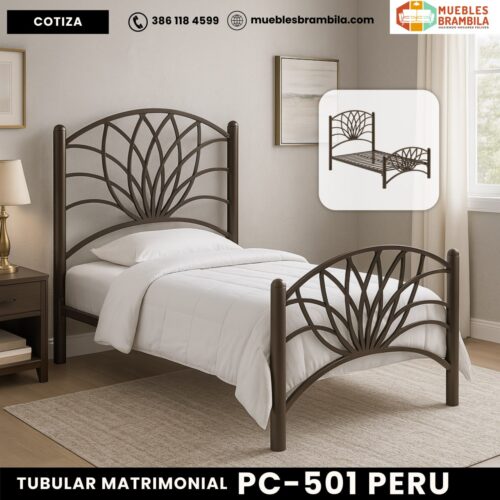 CAMA TUBULAR MATRIMONIAL PERU 02 PC-501