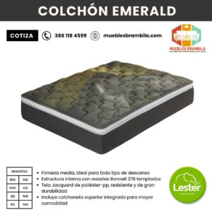 COLCHON LESTER EMERALD